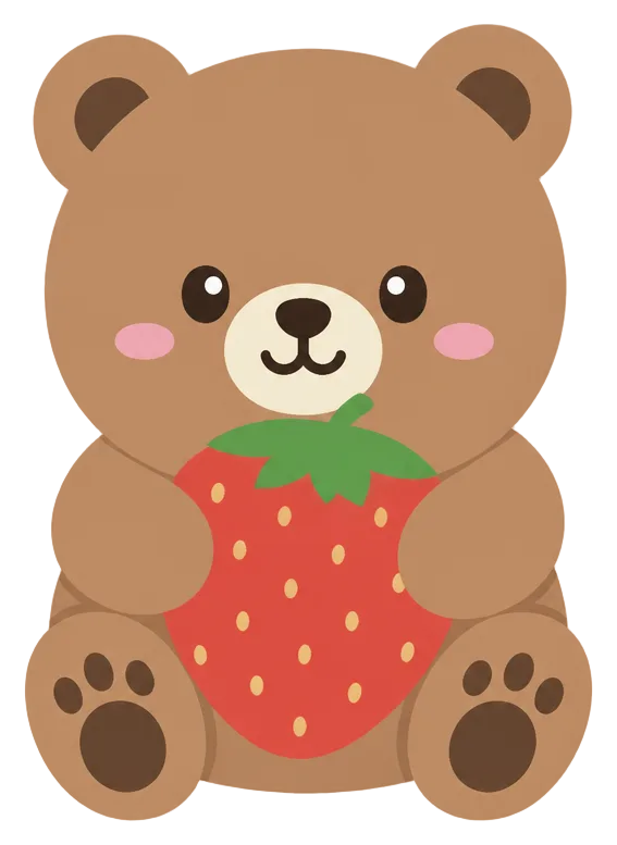 Bear With Strawberry