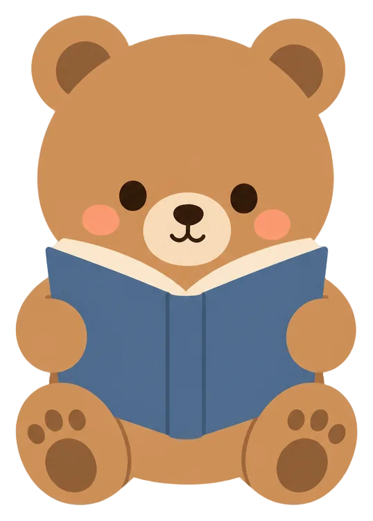 Bear Reading A Book