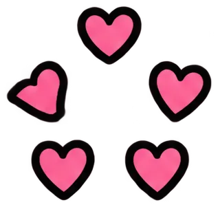 Doodle Kleine Pinke Herzring