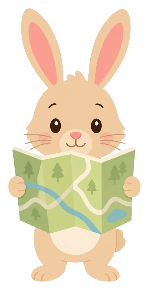 Rabbit With Map